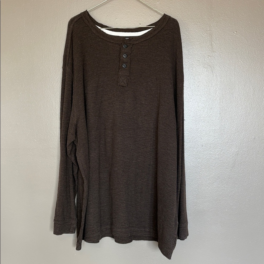 St. John's Bay Brown Cotton Shirt